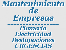 Reparaciones para empresa abonos para mantenimiento de empresas.